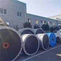 耐高温橡胶输送带 抗撕裂运输带 耐热滑橡胶平皮带厂家