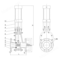 气动出料阀DB-CLF-200气动出料阀DB-CLF-250