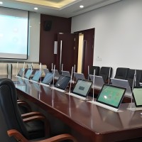 无纸化会议翻转显示屏液晶屏翻转器办公会议屏幕桌面翻转支持定制