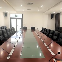 无纸化会议桌面折叠终端系统一体机 会议液晶显示屏桌面折叠终端
